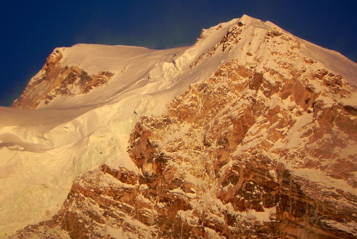 23 Sunrise On Shishapangma East Face Close Up From Kong Tso Sunrise on Shishapangma East Face close up from Kong Tso camp (5198m).